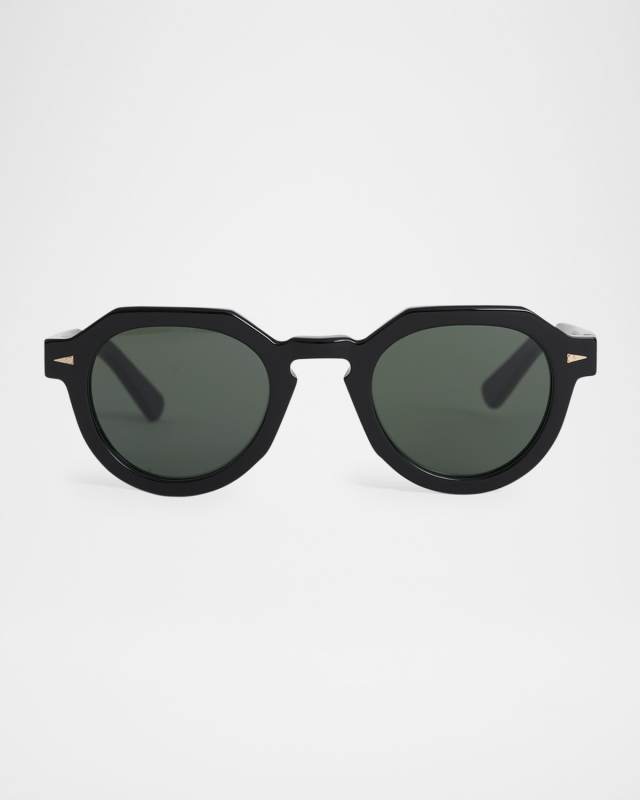 Grenelle Acetate & Nylon Round Sunglasses